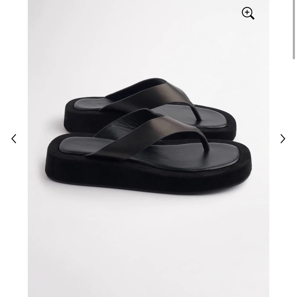 Tony Bianco Ives Black Como Flip Flops